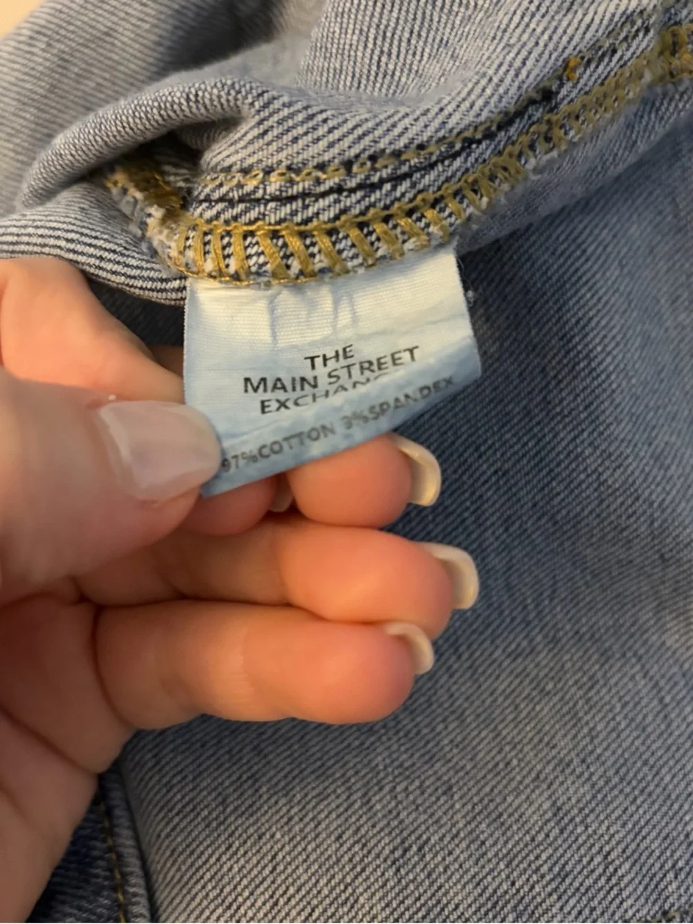 The Main Street Exchange Denim Jean Skirt size 20 - Picture 6 of 6